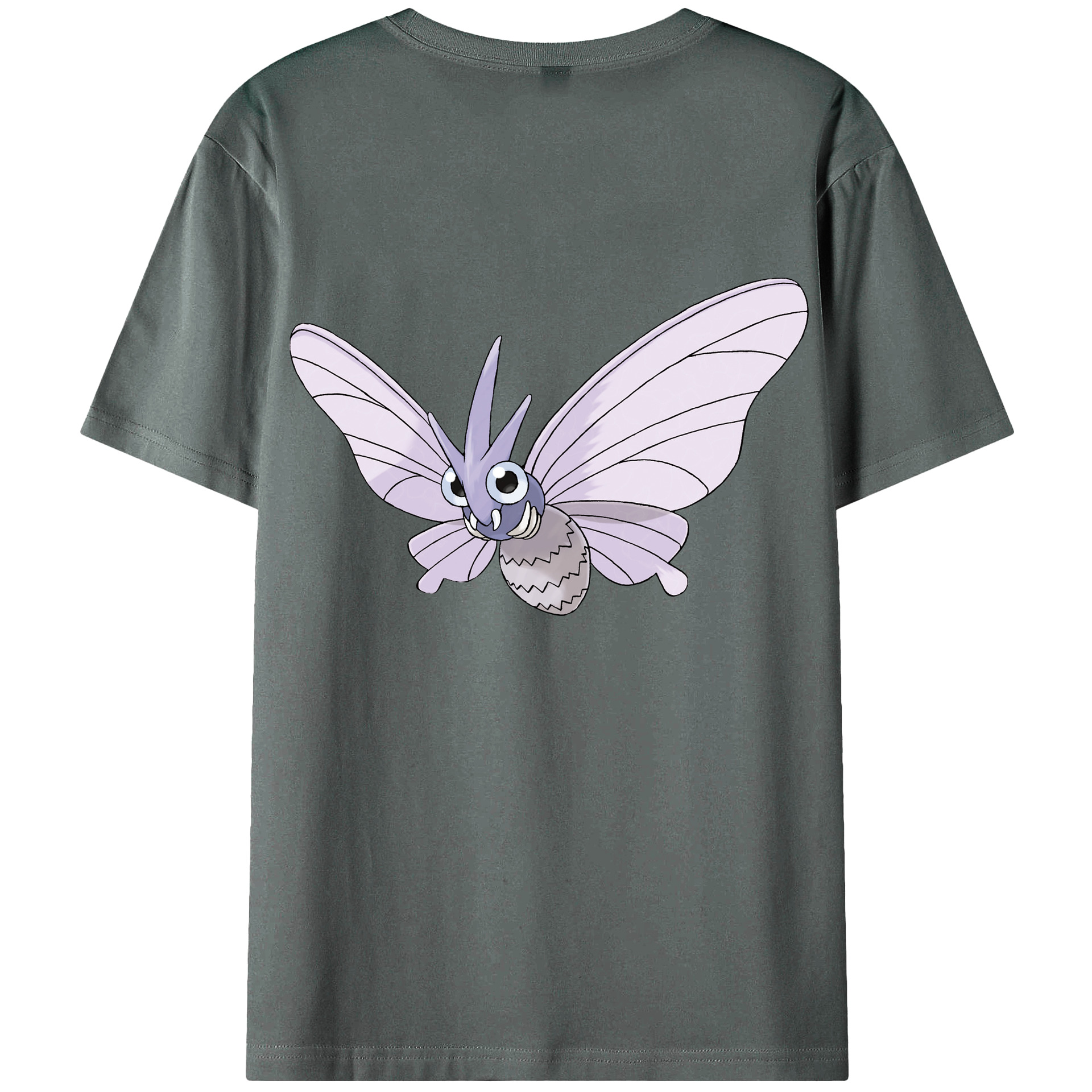 （画像用） ポケットモンスター Pokémon 綿100％ メンズ半袖Tシャツ（バックプリント） 通気性